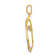 14K Two-tone Gold Diamond Cross Pendant