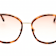 Tom Ford Blonde Havana Round Frame / Gradient Bordeaux Lenses Sunglasses