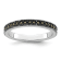 Rhodium Over Sterling Silver Stackable Expressions Marcasite Band