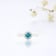 Paraiba Blue Apatite and Lab Grown Diamond Accent Ring Rhodium Over
Sterling Silver 0.69ctw