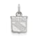 Rhodium Over Sterling Silver NHL LogoArt New York Rangers Extra Small Pendant