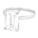 Lab-Grown Diamond Emerald-Cut Solitaire Ring In 14K White Gold 4.00ct