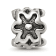 Sterling Silver Antiqued Flower Bead