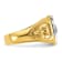 10K Two-Tone Yellow and White Gold Men's Textured and Black Enamel Past
Master Masonic Ring