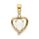 10k Yellow Gold and Rhodium Over 10k Yellow Gold 0.31 ctw Opal
Birthstone and Diamond Pendant