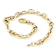 Oval Mariner Link Bracelet In Solid 14K Yellow Gold 5.3mm