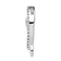 Rhodium Over 14k White Gold Diamond Heart Chain Slide
