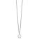 Rhodium Over Sterling Silver Cutout Letter G  Initial Necklace