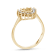 0.30ctw Diamond Heart Shaped Ring in 14k Yellow Gold