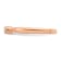 14K Rose Gold Petite Beaded Edge Round Diamond Ring 0.1ctw