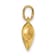 14k Yellow Gold 3D Polished and Diamond-Cut Puffed Heart pendant
