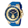 Invicta Aviator 50mm Blue Dial Silicone Band Quartz Watch