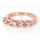 Morganite Band Ring In 18K Rose Gold Over Sterling Silver 0.94ctw