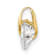 14K Yellow Gold Cubic Zirconia Children's Heart Pendant