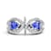 14K White Gold Tanzanite and Diamond Ring 0.67 ctw