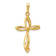 14K Two-tone Gold Diamond Cross Pendant