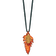 Iridescent Copper Fern Leaf and 24k Yellow Gold Dipped Pine Cone 20 Inch Necklace