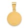 18k Yellow Gold Satin Saint Christopher Medal Pendant