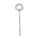 Rhodium Over Sterling Silver Fancy Script Letter R Initial Charm