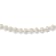 Rhodium Over Sterling Silver 6-7mm White Freshwater Cultured Pearl Necklace