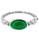 Jadeite Dragon Bangle Bracelet In Sterling Silver 30x20mm