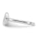Rhodium Over Sterling Silver Polished Pink Enamel Heart Children's Ring