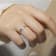 Oval Moissanite Sterling Silver Solitaire Ring, 1.00ct