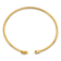 14k Yellow Gold Diamond X and O Cuff Bangle