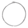 Rhodium Over Sterling Silver Polished Wave Bangle