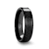 ONYX Black Carbon Fiber Inlaid Black Ceramic Wedding Band 6mm