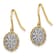 14K Two-tone Gold Fancy Dangle Earrings