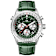 Oceanaut Flight 46mm Green Leather Strap Green Dial Chronograph Quartz Watch