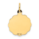 14k Yellow Gold Textured and Diamond-Cut A Date To Remember Disc Pendant