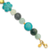 14K Yellow Gold Over Sterling Silver Amazonite, Jasper, Jade, Magnesite
1-inch Extension Bracelet