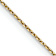 14k Yellow Gold 0.65mm Diamond-Cut Solid Round Open Link Cable 18 Inch Chain