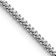 Rhodium Over 14k White Gold 1.3mm Solid Franco 24 Inch Chain
