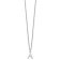 Rhodium Over Sterling Silver Cutout Letter A Initial Necklace