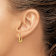 14k Yellow Gold 5/8" Polished Fancy Hoop Earrings