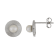 White Cultured Freshwater Pearl 14k White Gold Earrings 4-4.5mm