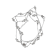 CZ Station Necklace In Sterling Silver 16 Inch
