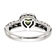 Sterling Silver with 14K Accent Antiqued Peridot Ring