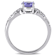 Tanzanite and Diamond 10K White Gold Ring 1.08ctw