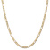 14k Yellow Gold 4.5mm Solid Concave Open Figaro 20 Inch Chain