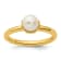 14K Yellow Gold Over Sterling Silver Stackable Expressions White
Freshwater Cultured Pearl Ring