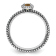 Sterling Silver Stackable Expressions Checker-cut Citrine Antiqued Ring 0.21ctw