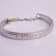 Rhodium Over Sterling Silver Enamel PRINCESS with Chain Baby Bangle