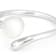 Freshwater Pearl Bypass Ring In Sterling Silver