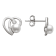 Sterling Silver Freshwater Pearl and Cubic Zirconia Earring