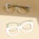 Champagne Glow Weslyn Reader and Eyewear Applique Set +2.50 strength