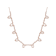 Morganite And White Zircon Station Necklace In 18K Rose Gold Over
Sterling Silver 1.46ctw